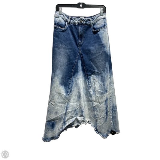 Skirt Maxi By wash lab In Blue Denim, Size: 8