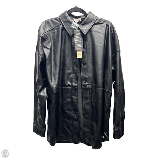 Top Long Sleeve By Badgley Mischka In Black, Size: L