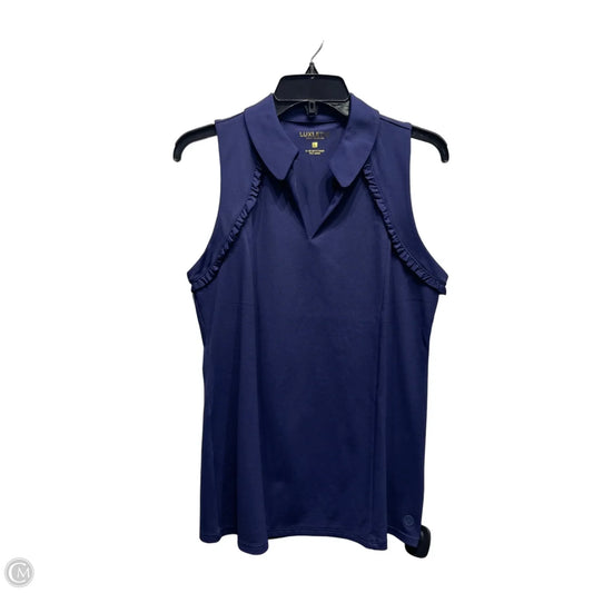 Top Sleeveless Designer By Lilly Pulitzer In Blue, Size: L