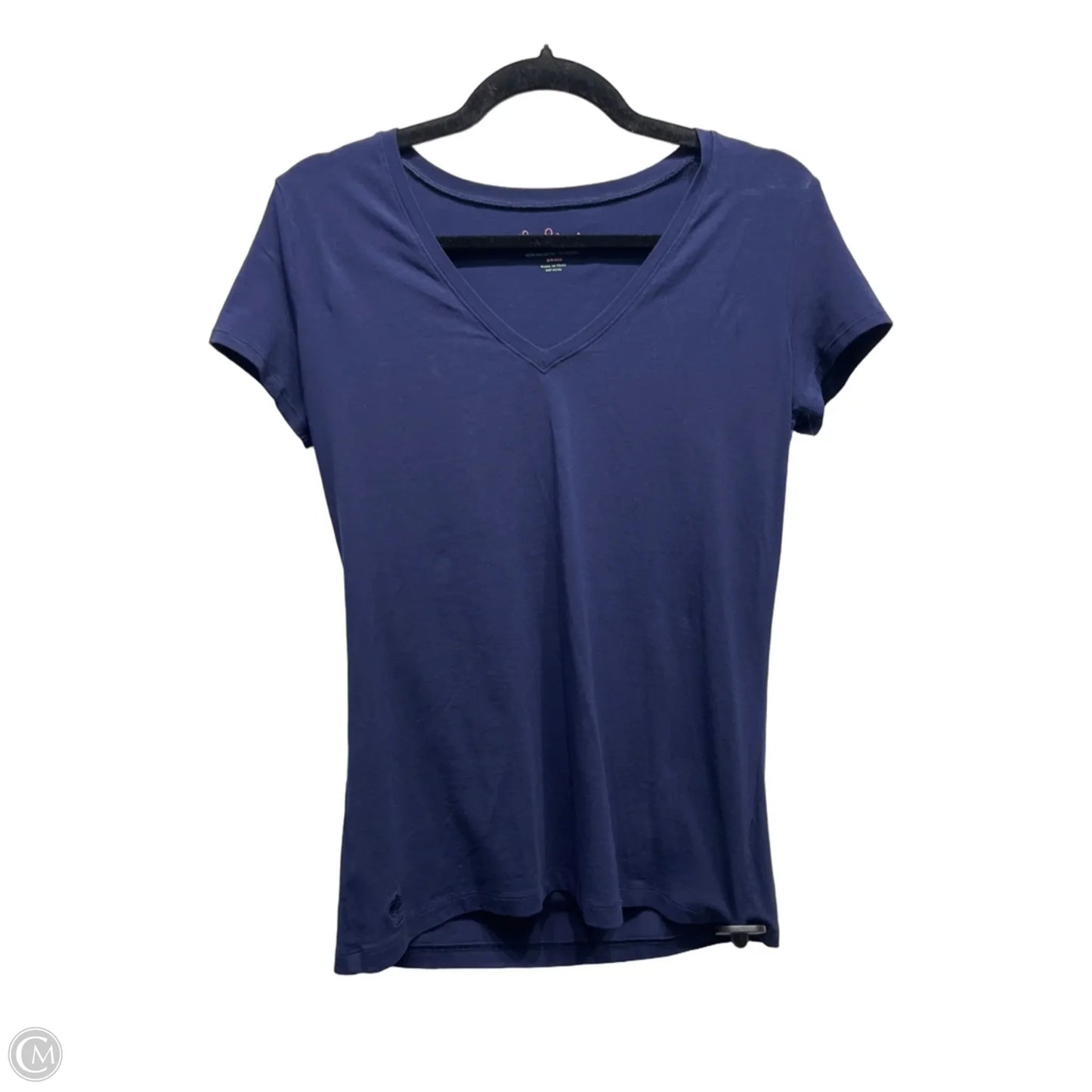 Top Short Sleeve Designer By Lilly Pulitzer In Blue, Size: S