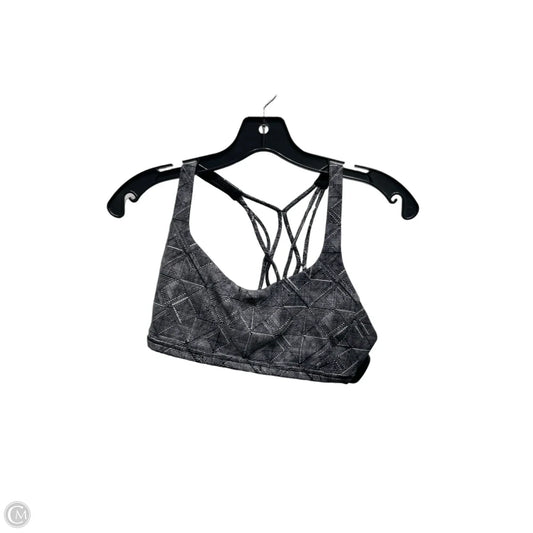 Athletic Bra By Lululemon In Black & White, Size: 6