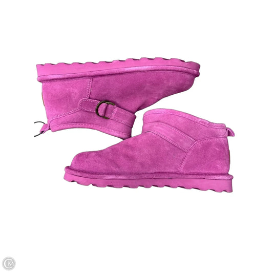 Boots Ankle Flats By Bearpaw In Pink, Size: 10