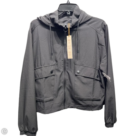 Jacket Windbreaker By Love Tree In Black, Size: L