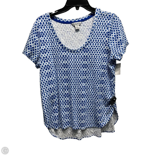 Top Short Sleeve By Tommy Bahama In Blue, Size: L