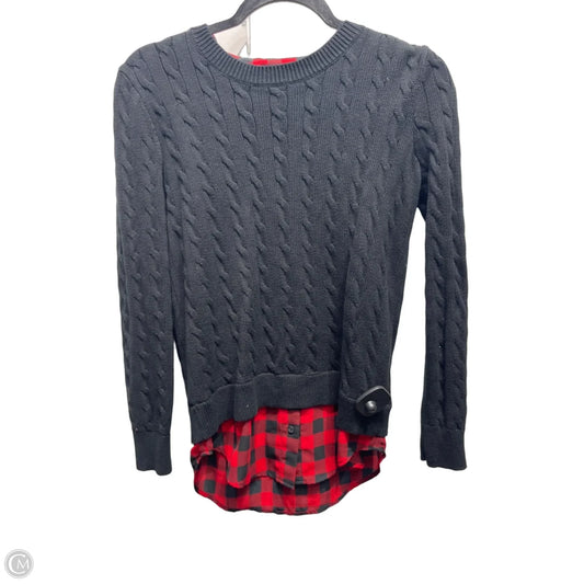 Top Long Sleeve By Ralph Lauren In Black & Red, Size: Xxs