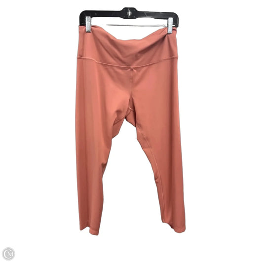 Athletic Capris By Lululemon In Pink, Size: 14