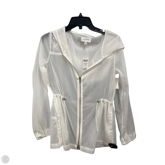 Jacket Windbreaker By Soma In White, Size: Xs