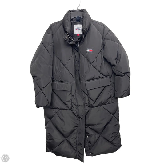 Coat Puffer & Quilted By Tommy Hilfiger In Black, Size: L
