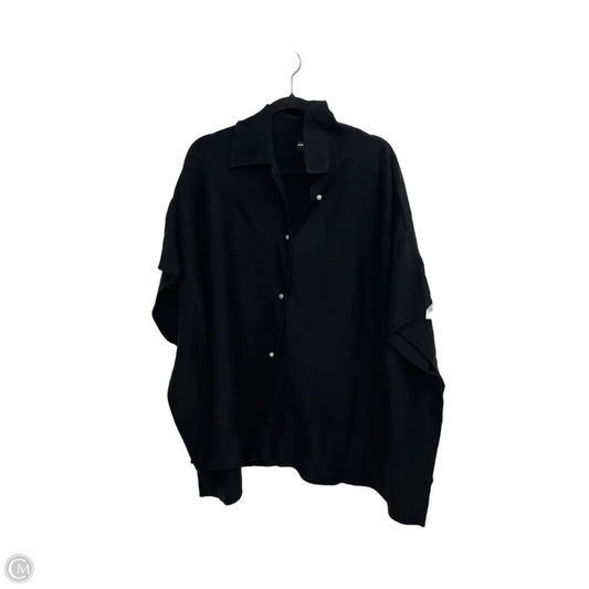 Poncho Designer By Karl Lagerfeld In Black, Size: Osfm
