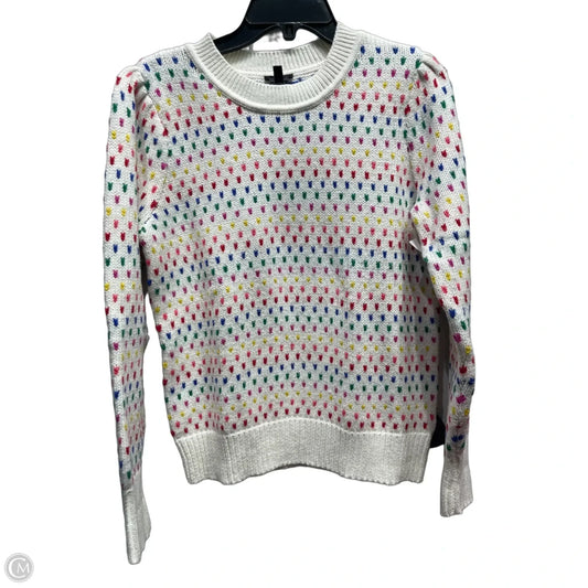 Sweater By Talbots In Green & Pink, Size: M
