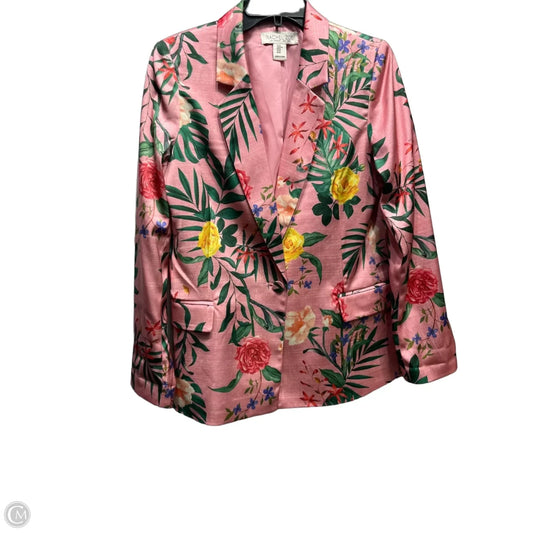 Blazer By Rachel Zoe In Green & Pink, Size: M