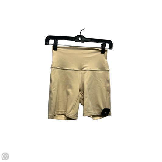 Athletic Shorts By Lululemon In Yellow, Size: 4