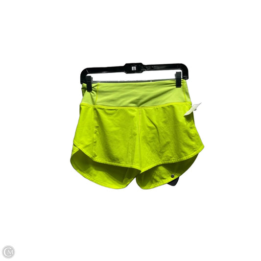 Athletic Shorts By Lululemon In Yellow, Size: 4
