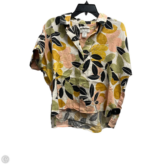 Top Short Sleeve By Rachel Zoe In Green & Pink, Size: S