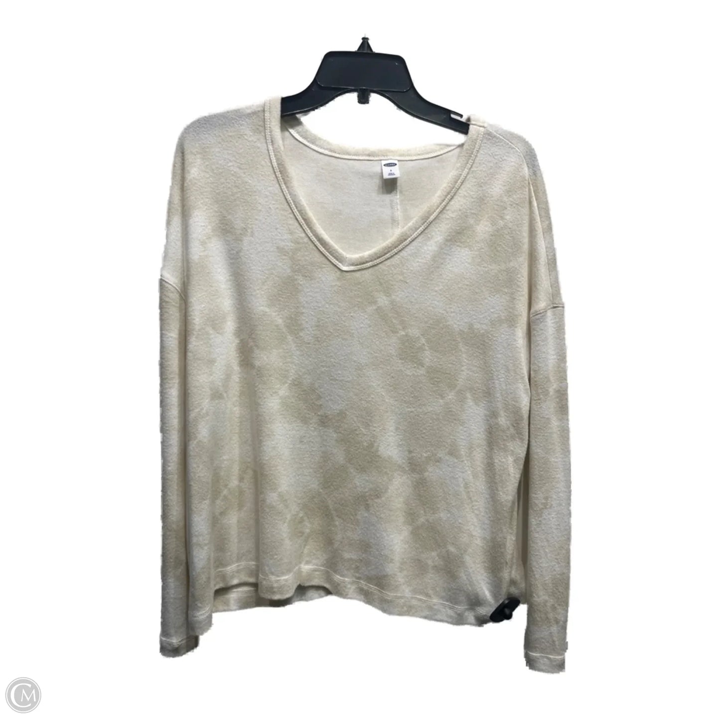 Top Long Sleeve By Old Navy In Cream, Size: S