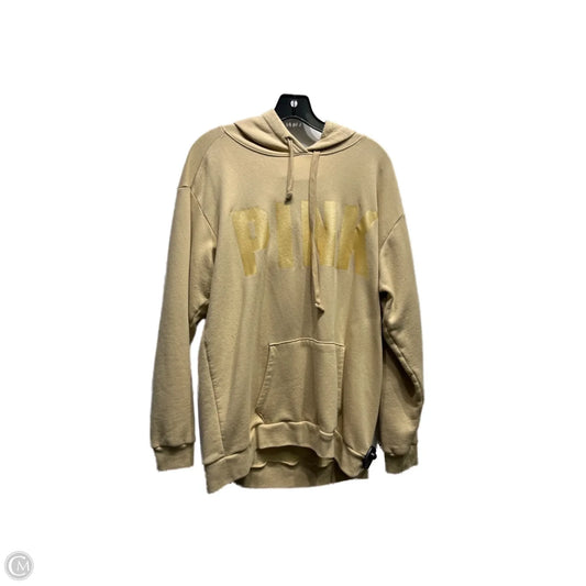 Sweatshirt Hoodie By Pink In Cream, Size: L