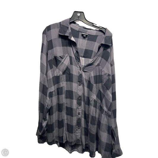 Top Long Sleeve By Torrid In Grey, Size: 2x