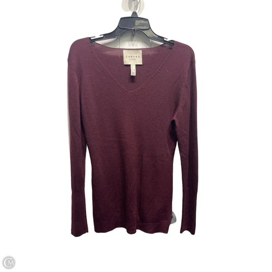 Top Long Sleeve By Lands End In Purple, Size: L
