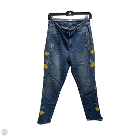 Jeans Skinny By Chicos In Blue Denim, Size: S
