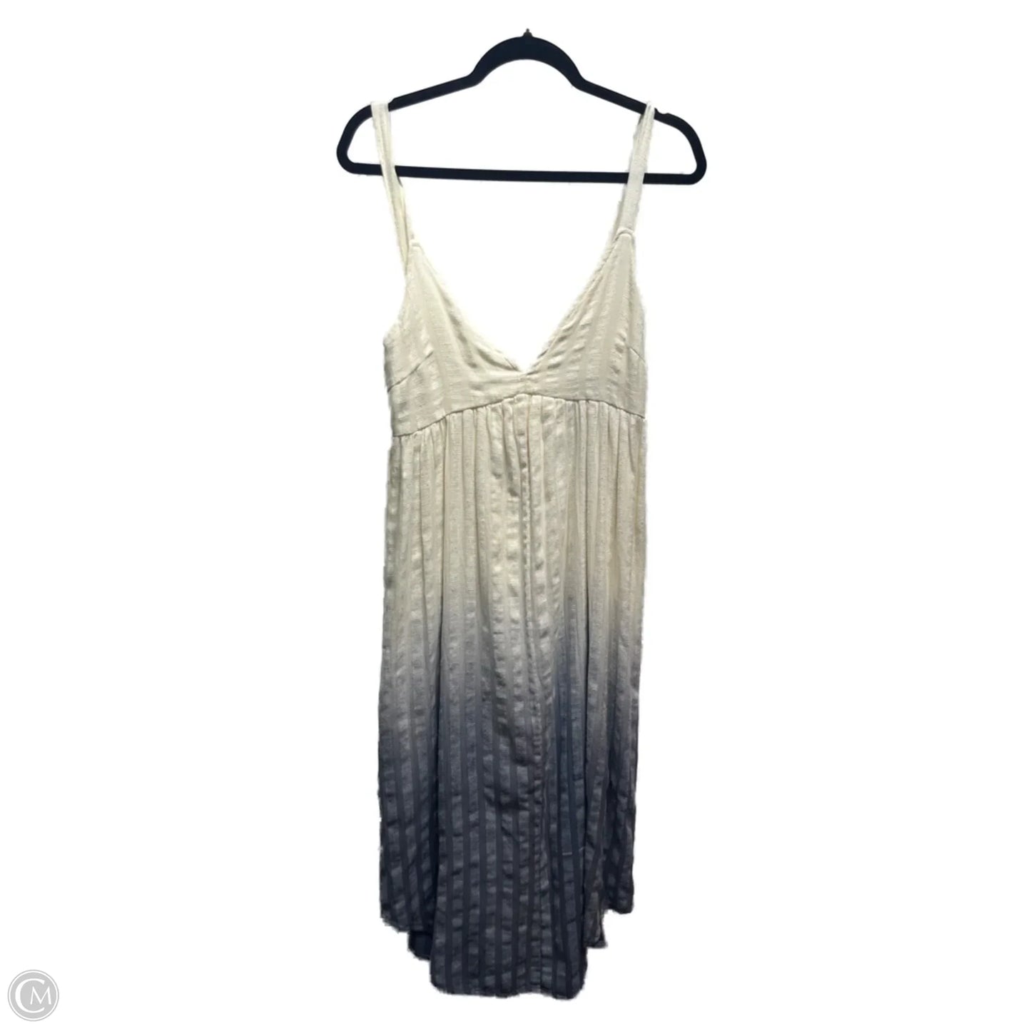 Dress Casual Short By Hem & Thread In Blue & Cream, Size: S