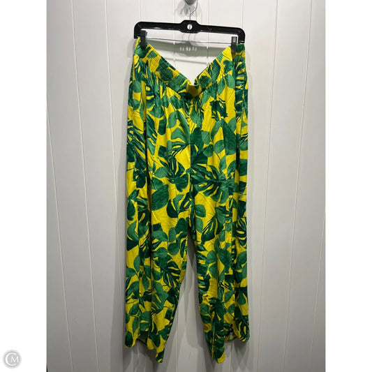 Pants Other By Clothes Mentor In Green & Yellow, Size: 1x