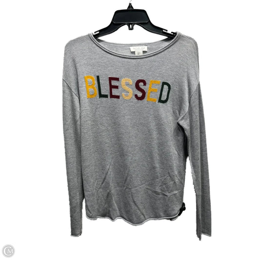 Top Long Sleeve By Rachel Zoe In Grey, Size: S