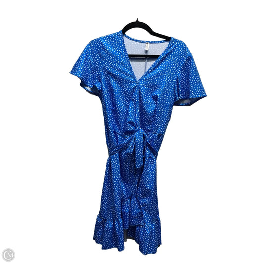 Dress Casual Short By Clothes Mentor In Blue & White, Size: S