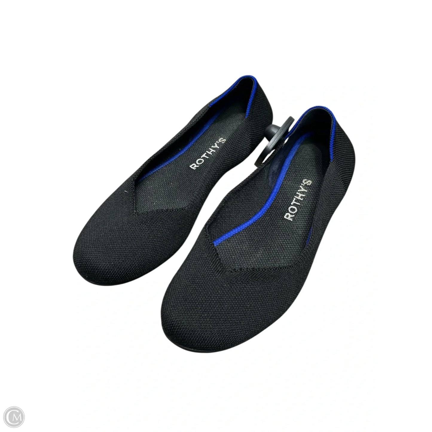 Shoes Flats By Rothys In Black & Blue, Size: 7