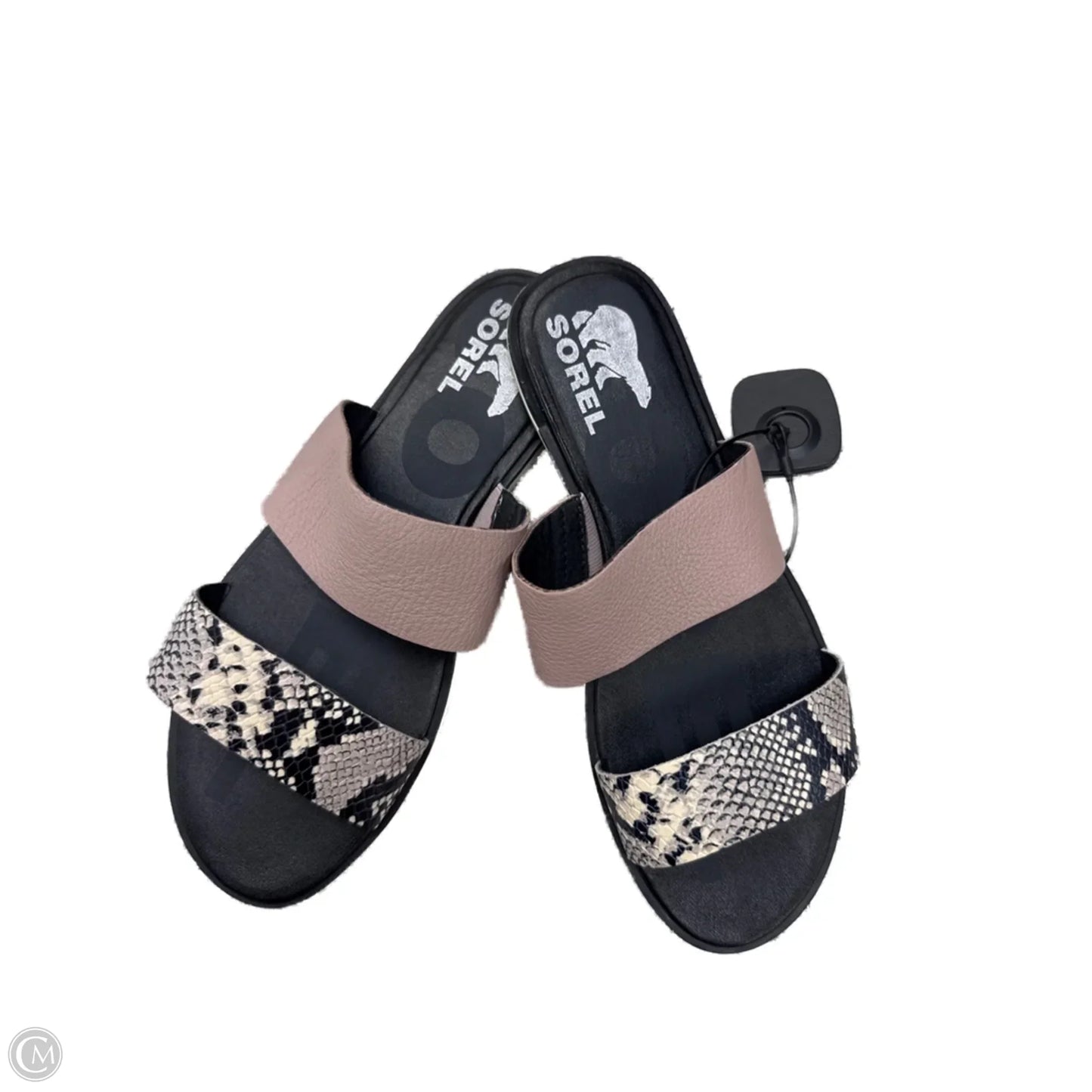 Sandals Flats By Sorel In Pink & Tan, Size: 8.5