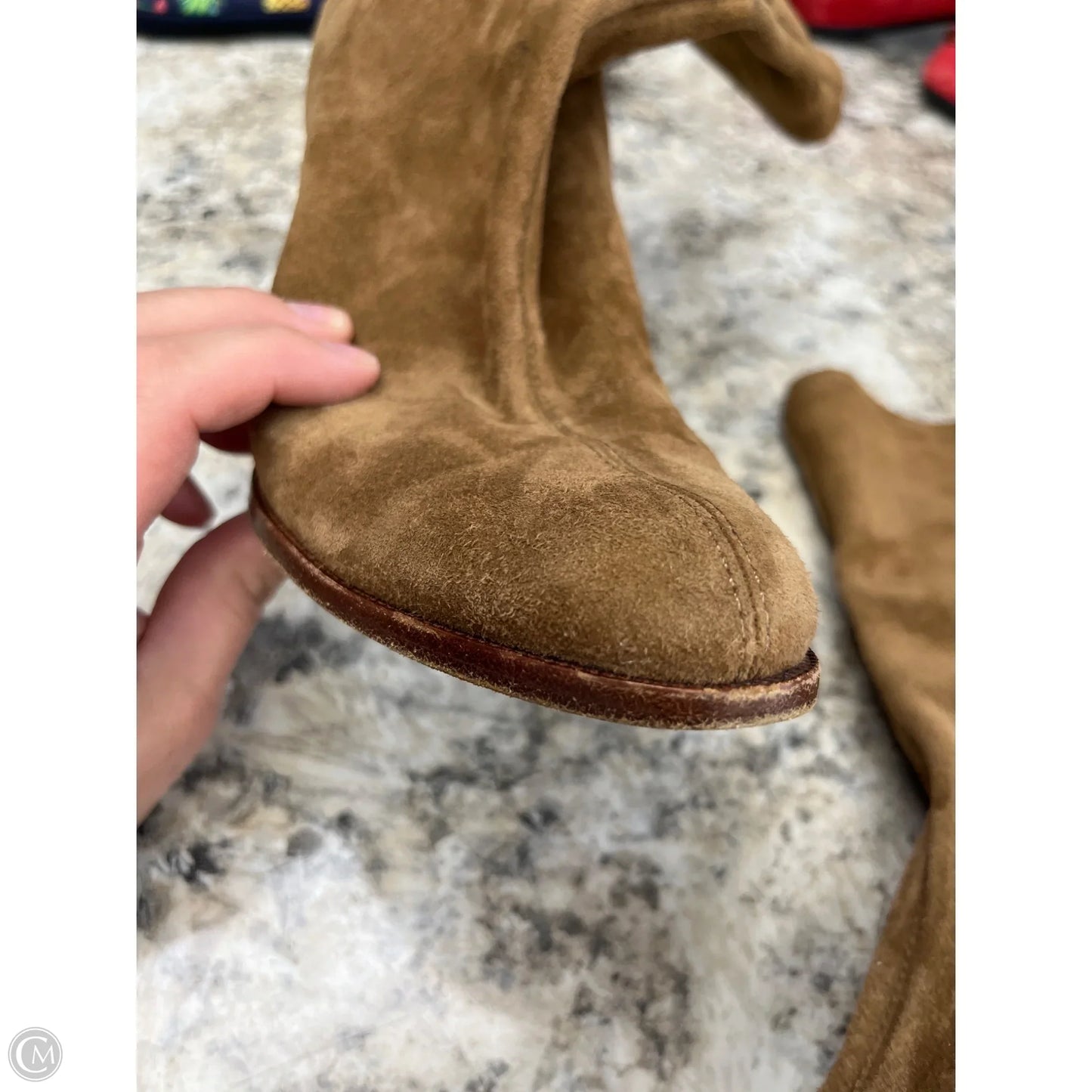 Boots Luxury Designer By Alexander Wang In Tan, Size: 7