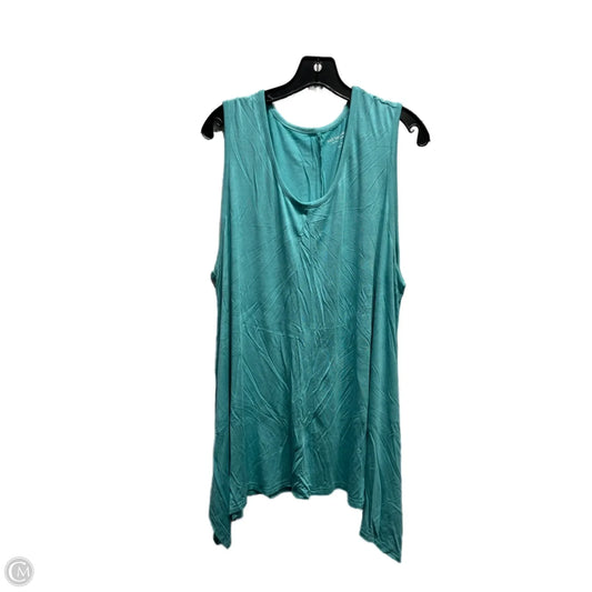 Top Sleeveless By Soft Surroundings In Green, Size: 1x