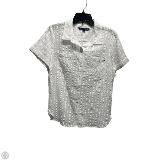Top Short Sleeve By Tommy Hilfiger In White, Size: M