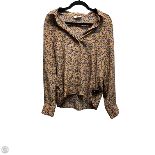 Top Long Sleeve By A Loves A In Blue & Pink, Size: M