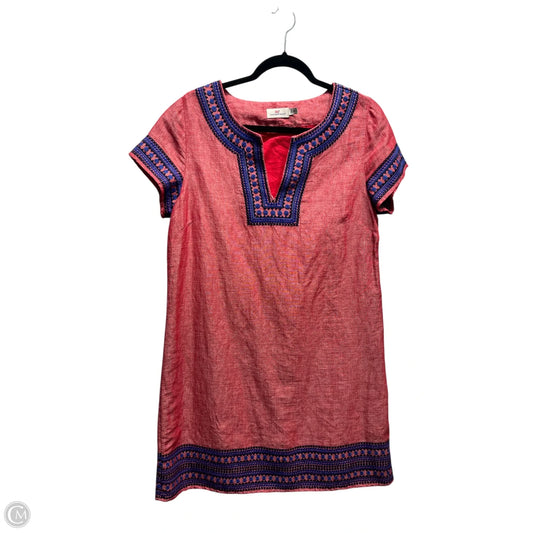 Dress Casual Midi By Vineyard Vines In Blue & Red, Size: 10