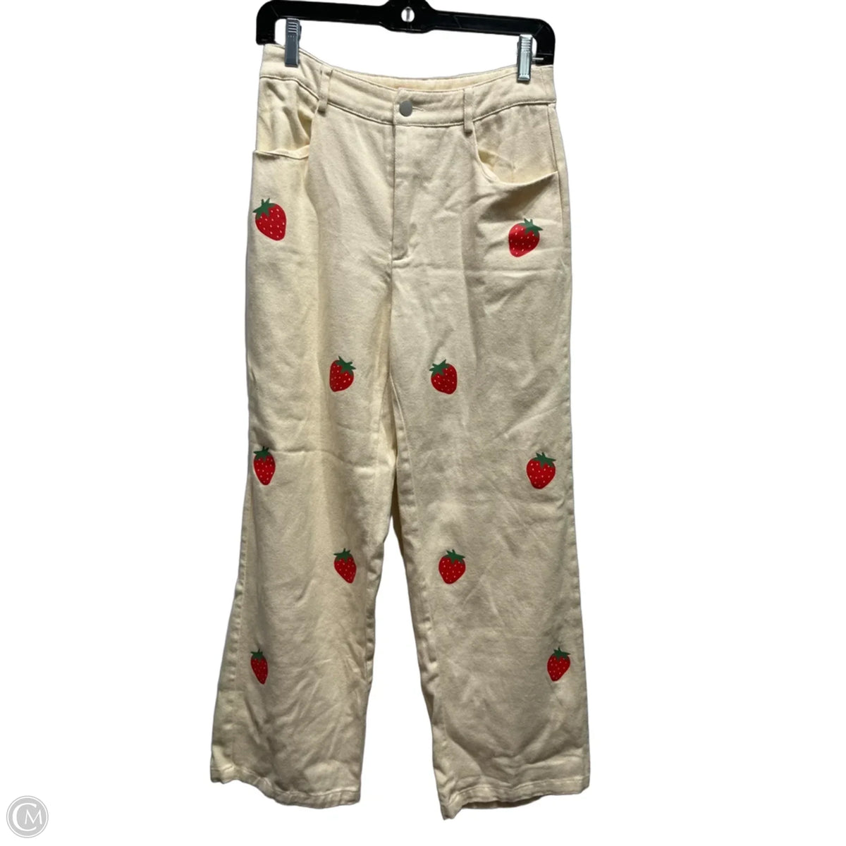 Pants Other By Shein In Cream & Red, Size: S