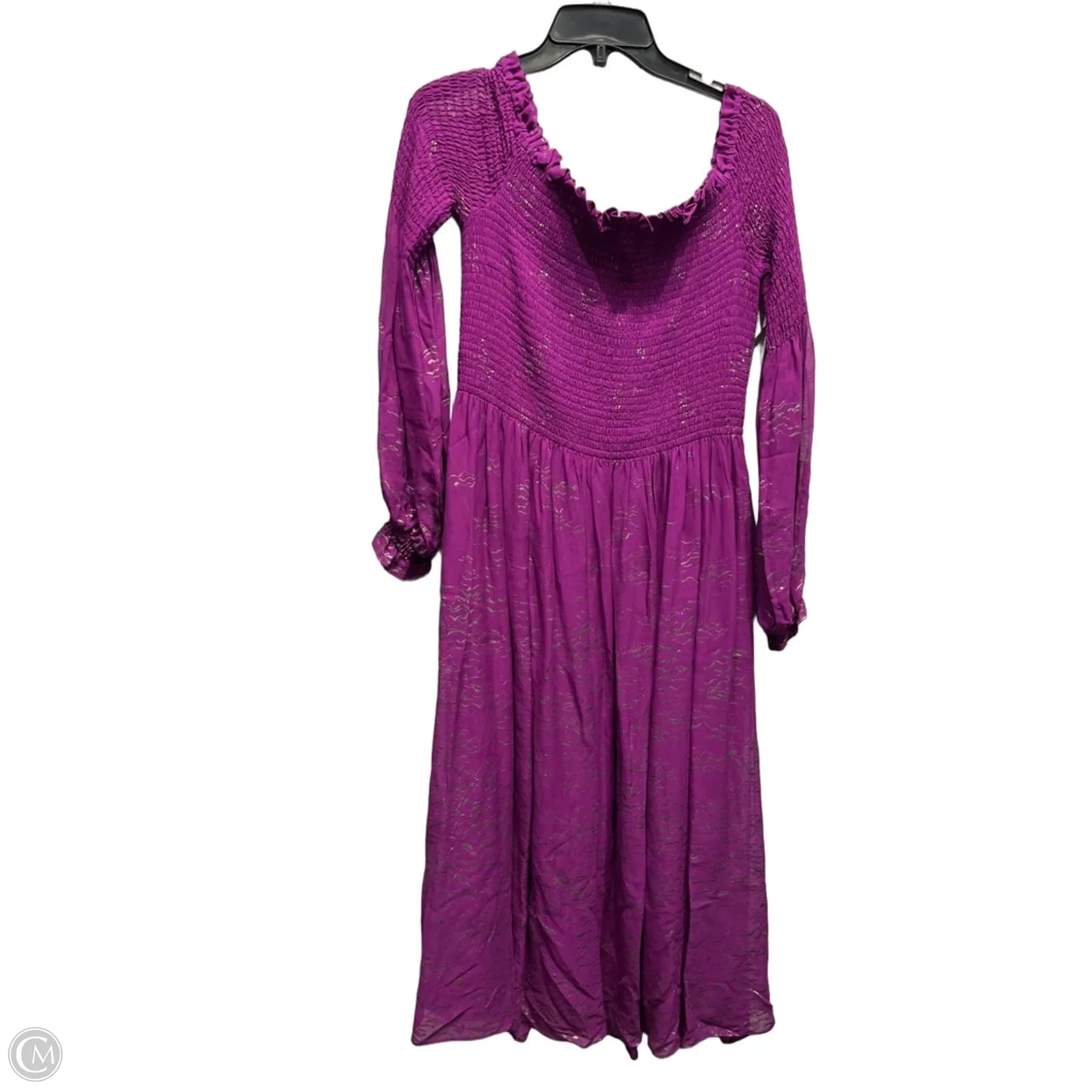 Dress Casual Midi By Free People In Purple, Size: L