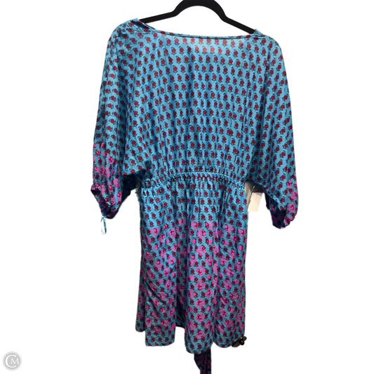 Dress Casual Midi By J. Crew In Blue & Red, Size: Xs