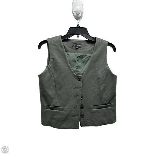 Vest Faux Fur & Sherpa By Loft In Green, Size: S