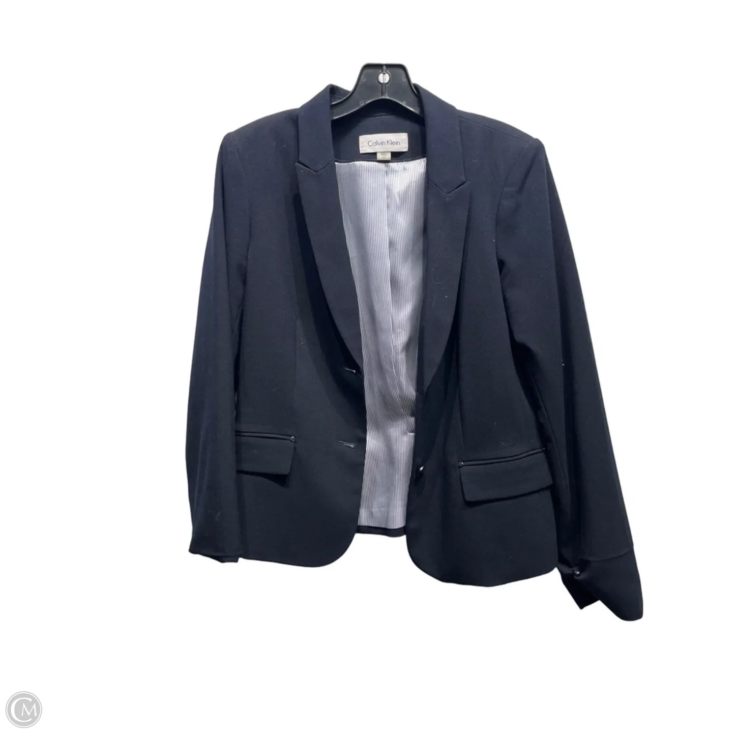 Blazer By Calvin Klein In Black, Size: 12p