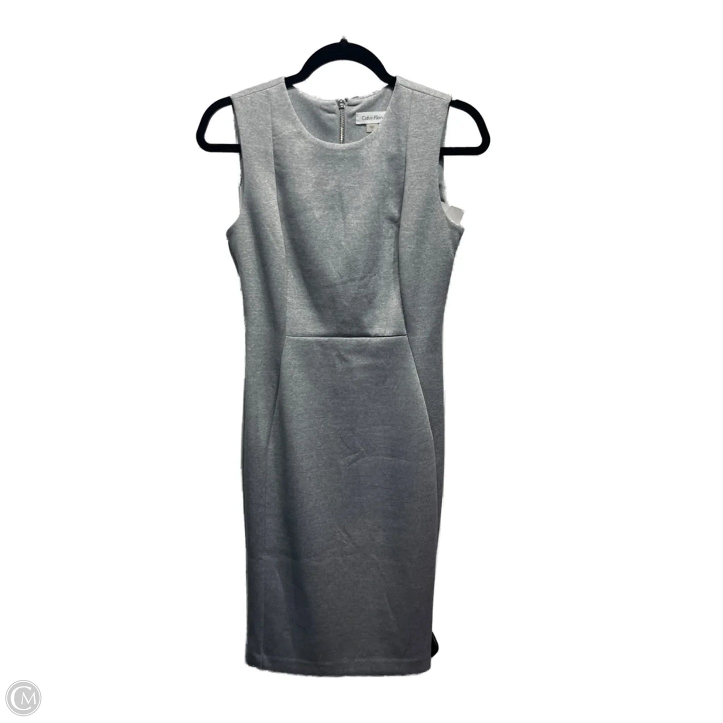 Dress Work By Calvin Klein In Grey, Size: 4