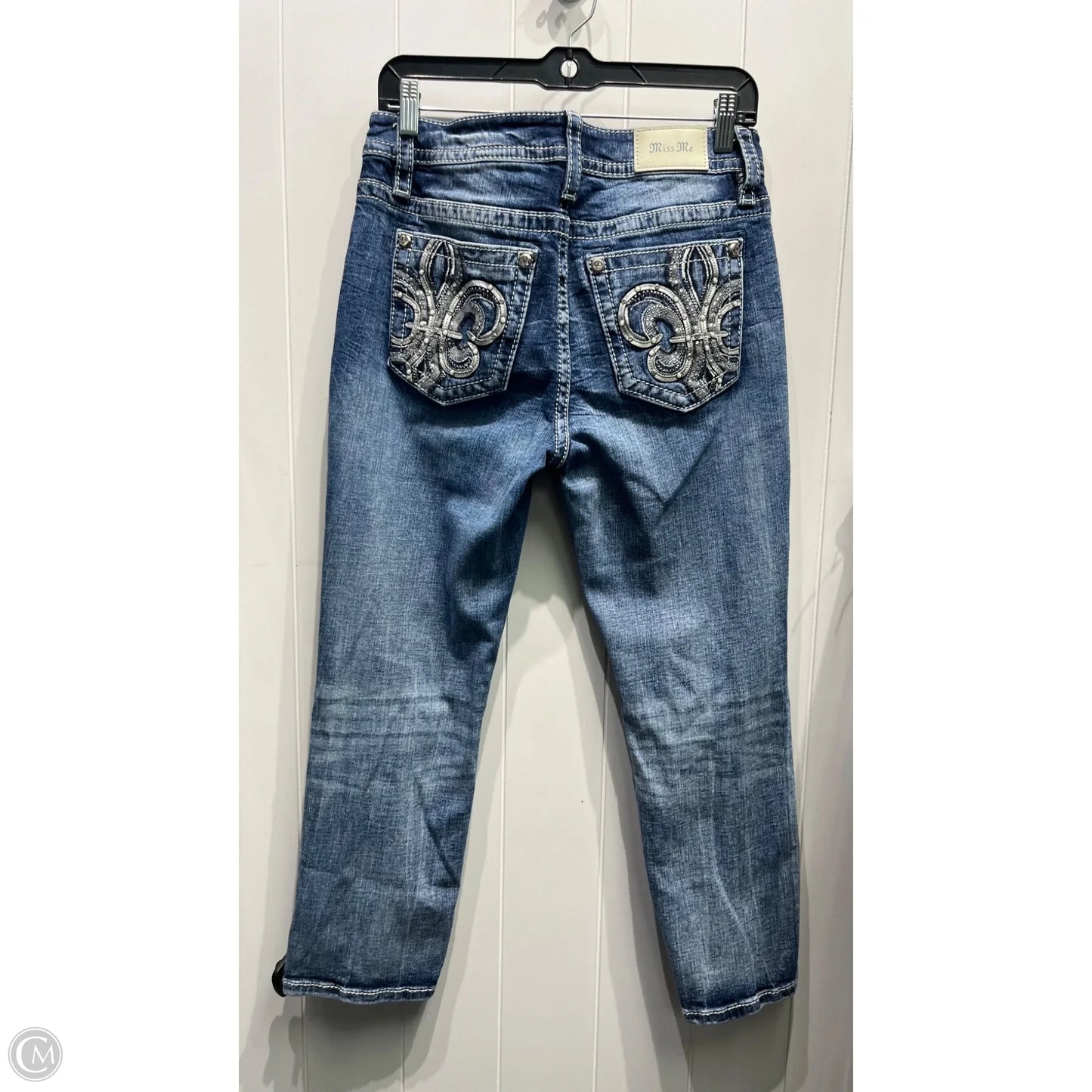 Jeans Straight By Miss Me In Blue Denim, Size: 8