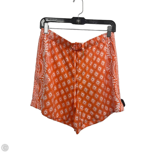 Shorts Designer By Lilly Pulitzer In Orange & White, Size: M