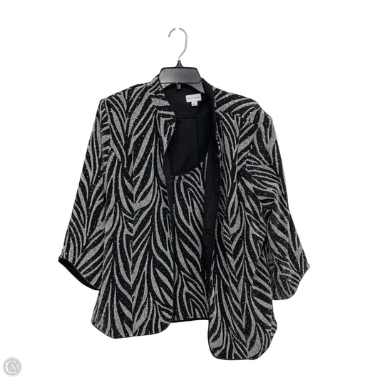 Blazer By MSGGLAMOR In Black & Silver, Size: L