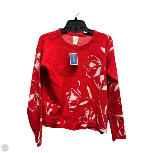 Sweater By Joie In Red & White, Size: S