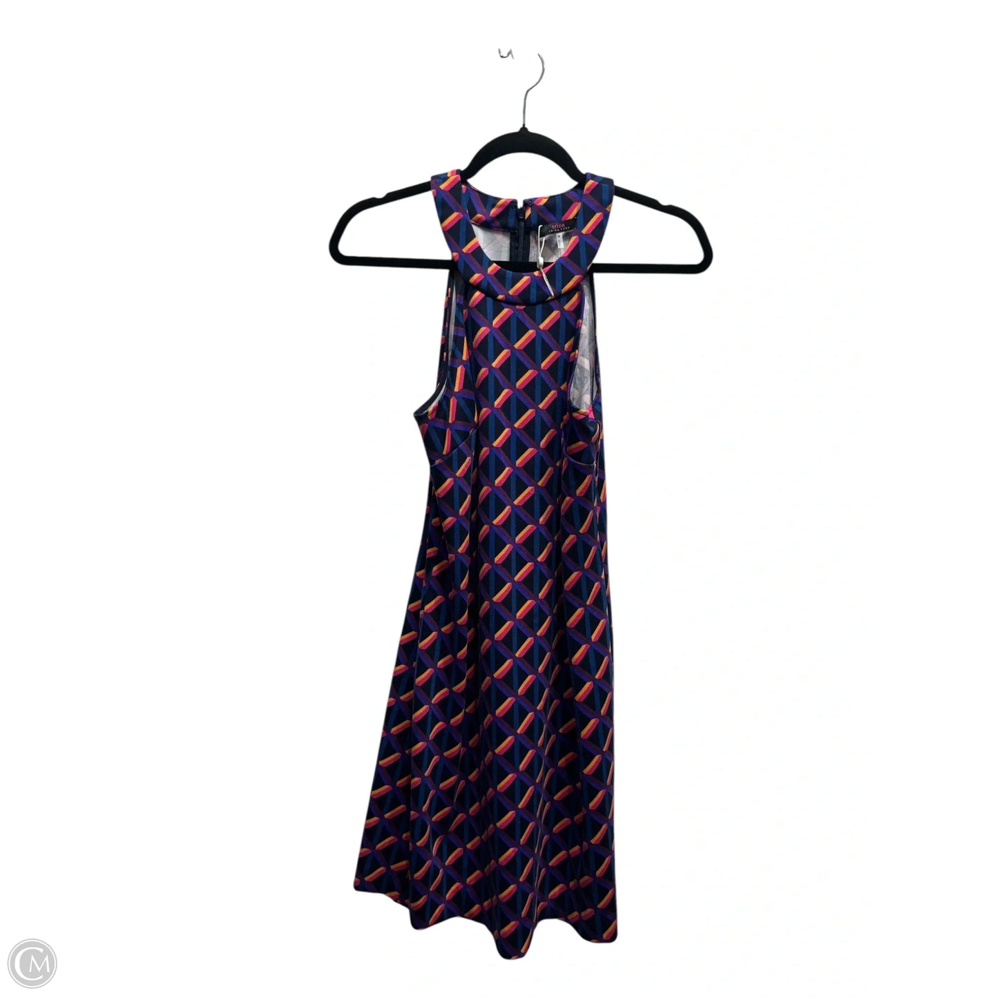 Dress Casual Midi By Trina By Trina Turk In Blue & Purple, Size: M
