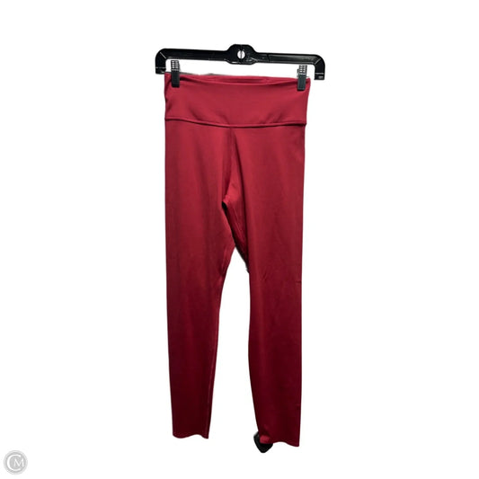 Athletic Leggings By Nike Apparel In Red, Size: S