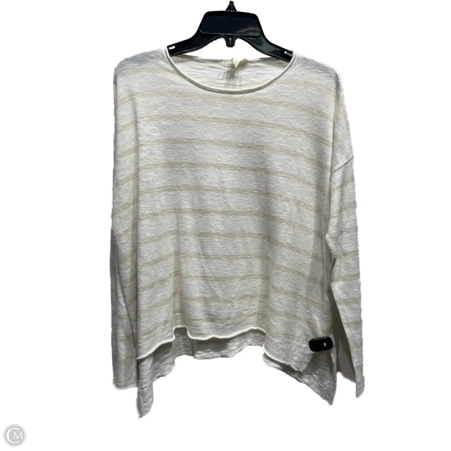 Top Long Sleeve By Eileen Fisher In Cream, Size: Xs