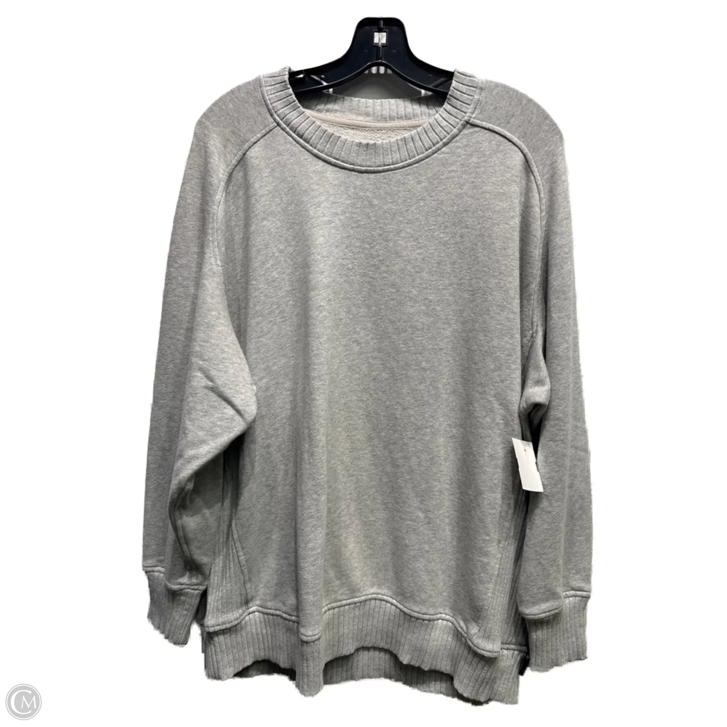 Sweatshirt Crewneck By Aerie In Grey, Size: S