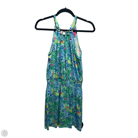 Romper Designer By Lilly Pulitzer In Blue & Green, Size: Xs