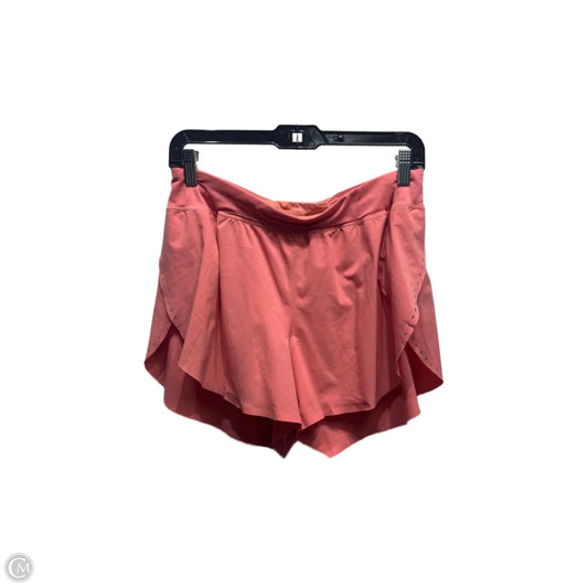 Athletic Shorts By Lululemon In Orange, Size: 8